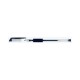 Pix Transparent Cu Gel, Cu Rubber Grip, Varf 0.5mm, Office Products - Negru