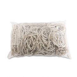 Elastice Pentru Bani, 3mm Grosime, D 80mm, 60% Cauciuc, 1000g/punga, Office Products -culoare Alba