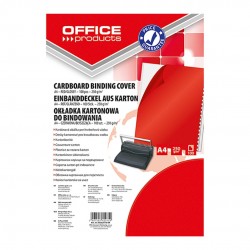 Coperta Carton Lucios 250g/mp, A4, 100/top, Office Products - Rosu