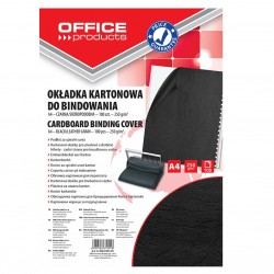 Coperta Carton Imitatie Piele 250g/mp, A4, 100/top Office Products - Negru