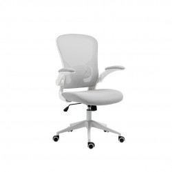 Scaun De Birou, Brate Plastic, Rotile, Mesh Textil/stofa, Office Products Chios - Alb