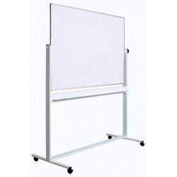 Tabla Alba Magnetica, Dubla Fata, Rotativa, 100 X 200 Cm, Pe Stand Mobil, Profil Aluminiu, Optima