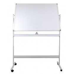 Tabla Alba Magnetica, Dubla Fata, Rotativa, 120 X 180 Cm, Pe Stand Mobil, Profil Aluminiu, Optima