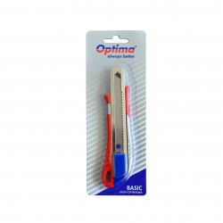 Cutter Basic Optima, Lama 18mm Sk5, Sina Metalica, Aluminiu Cu Abs