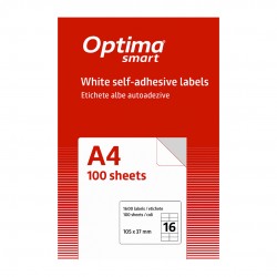 Etichete Albe Autoadezive 16/a4, 105 X 37 Mm, 100 Coli/top, Optima Smart