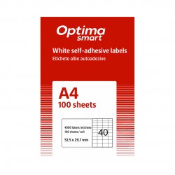 Etichete Albe Autoadezive 40/a4, 52.5 X 29.7 Mm, 100 Coli/top, Optima Smart