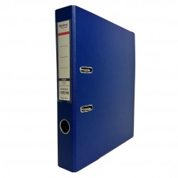 Biblioraft A4, Plastifiat Pp/paper, Margine Metalica, 50 Mm, Optima Budget - Bleumarin