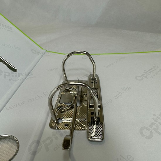 Biblioraft A4, Plastifiat Pp/paper, Margine Metalica, 50 Mm, Optima Classic - Verde Deschis