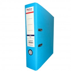 Biblioraft A4, Plastifiat Pp/paper, Margine Metalica, 75 Mm, Optima Classic - Sky Blue
