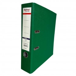 Biblioraft A4, Plastifiat Pp/paper, Margine Metalica, 75 Mm, Optima Classic - Verde