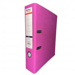 Biblioraft A4, Plastifiat Pp/paper, Margine Metalica, 75 Mm, Optima Classic - Rose