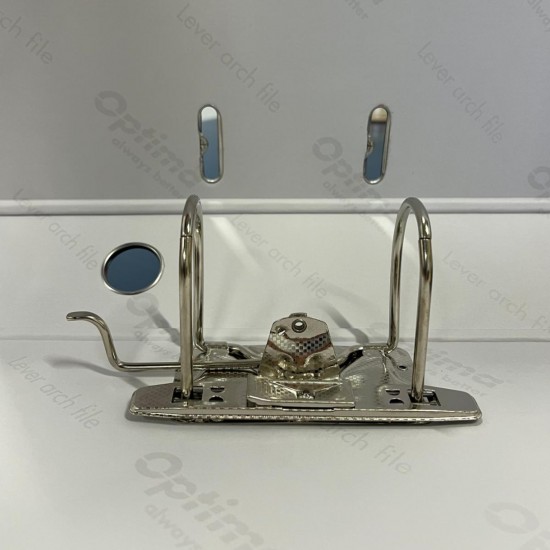 Biblioraft A4, Plastifiat Pp/paper, Margine Metalica, 75 Mm, Optima Classic - Rose