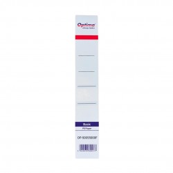 Etichete Albe Pentru Biblioraft 50 Mm, 10/set, Optima