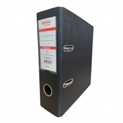 Biblioraft A5, Plastifiat Pp/pp, 75 Mm, Optima Premium - Negru