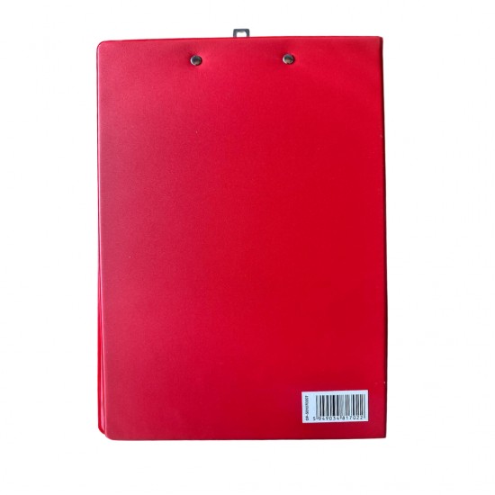 Clipboard Dublu A4, Plastifiat Pp, Optima - Rosu