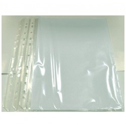 Folie Protectie Pentru Documente A5, 80 Microni, 50 Buc/set, Optima - Transparent
