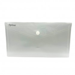 Mapa Pp Protectie Documente Dl Landscape, Inchidere Cu Capsa, 10/set, Optima - Transparent