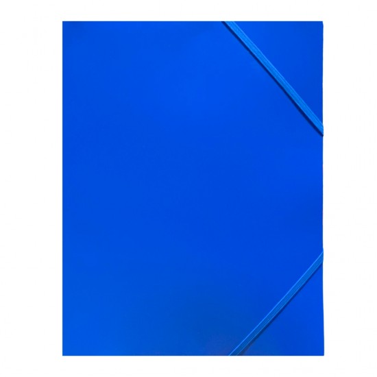 Mapa Plastic Cu Elastic Pe Colturi, 400 Microni, Optima - Albastru