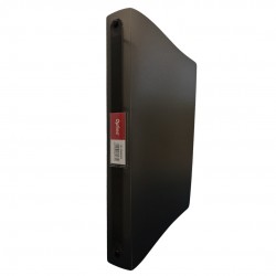 Caiet Mecanic 4 Inele - D16mm, Coperti Flexibile Pp, Optima Flex - Negru Transparent