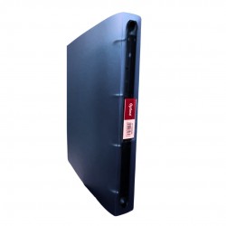 Caiet Mecanic 4 Inele - D25mm, Coperti Flexibile Pp, Optima Flex - Negru Transparent