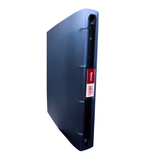 Caiet Mecanic 4 Inele - D25mm, Coperti Flexibile Pp, Optima Flex - Negru Transparent