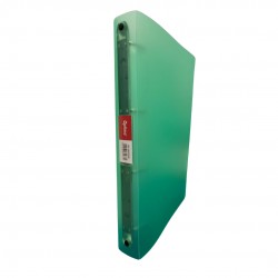 Caiet Mecanic 4 Inele - D25mm, Coperti Flexibile Pp, Optima Flex - Verde Transparent