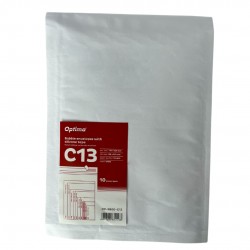 Plic Antisoc C13, 170x225mm - Ext., 150x215mm - Int., Lipire Siliconica, 10 Buc/set, Optima - Alb