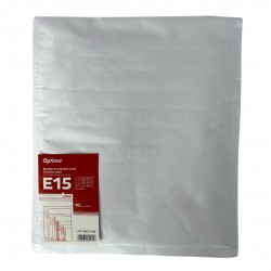 Plic Antisoc E15, 240x275mm - Ext., 220x265mm - Int., Lipire Siliconica, 10 Buc/set, Optima - Alb