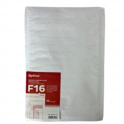 Plic Antisoc F16, 240x350mm - Ext., 220x340mm - Int., Lipire Siliconica, 10 Buc/set, Optima - Alb