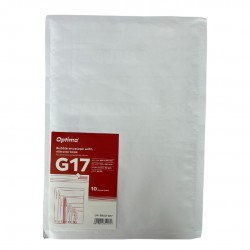 Plic Antisoc G17, 250x350mm - Ext., 230x340mm - Int., Lipire Siliconica, 10 Buc/set, Optima - Alb