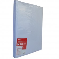 Plic Antisoc K20, 370x480mm - Ext., 350x470mm - Int., Lipire Siliconica, 10 Buc/set, Optima - Alb
