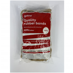Elastice Pentru Bani, 60% Cauciuc, 500gr./punga, D120, Grosime 8mm X 1.5mm, Optima - Natural