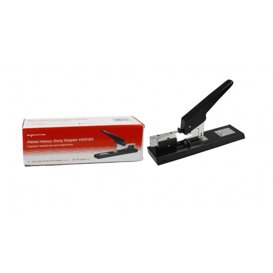 Capsator Metalic, De Mare Capacitate, 100 Coli, Capse 23/6 - 23/13, Optima Hds100 - Negru