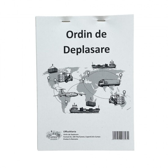 Ordin de Deplasare A5, 100 File/Carnet - Formular Delegatie