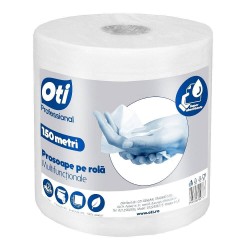 Prosoape Hartie OTI Professional, 2 Straturi, 714 Foi/Rola, 21x22 cm, Lungime Rola 150 m, Prosoape Unica Folosinta, Rola Servetele Bucatarie, Prosoape Hartie si Servetele, Prosoape de Hartie Super Absorbante, Monorola Servetele Multifunctionale
