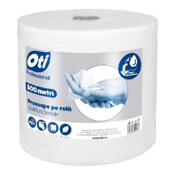 Prosoape Hartie OTI, 2 Straturi, 1429 Foi/Rola, 21x25 cm, Lungime Rola 300 m, Prosoape Unica Folosinta, Rola Servetele Bucatarie, Prosoape Hartie si Servetele, Prosoape de Hartie Super Absorbante, Monorola Servetele Multifunctionale