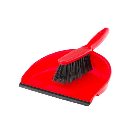 Set Faras cu Lamela din Cauciuc si Perie, Material Polipropilena, Diverse Culori, Polipropilena, Diverse Culori, Set Faras si Perie, Set pentru Menaj, Seturi cu Faras si Perie din Plastic, Set Perie si Faras din Plastic, Articole Curatenie