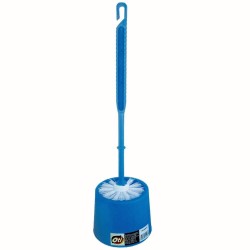 Set Toaleta cu Perie si Suport din Plastic OTI tip Italia, Culoare Albastra, Seturi de Toaleta, Perii pentru Toaleta, Set Perii WC, Set pentru Curatenie Baie, Accesorii pentru Toaleta, Perie pentru Vasul de Toaleta