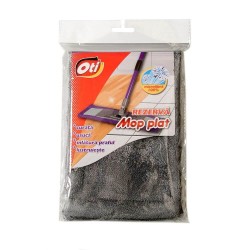 Rezerva pentru Mop Plat OTI, Microfibra, Culoare Gri, Rezerve pentru Mop, Rezerva Profesionala pentru Mop, Rezerve Microfibra pentru Mop, Rezerve pentru Mop Plat, Accesorii Curatenie, Accesorii Menaj