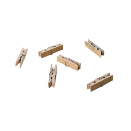 Carlige Clasice din Lemn De Bambus pentru Rufe, 20 Buc/Set, Culoare Natur, Lemn de Bambus, Lungime 6 cm, Culoare Natur, Carlige din Lemn pentru Rufe, Carlige din Lemn pentru Haine, Clesti pentru Rufe, Carlige de Rufe din Lemn