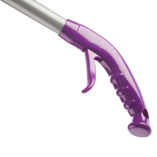 Mop Plat Spray OTI cu 2 Fete, Lungime 120 cm, Microfibra, Culoare Mov/Gri, Mopuri Plate, Mopuri cu Coada Metalica, Mop Spray, Mop Tip Spray, Mop cu Spray, Mopuri Curatenie, Mopuri Menaj