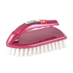 Perie Menaj cu Maner OTI ZELAZKO, Polipropilena, Culoare Roz, Greutate 105 g, Perie Mica de Casa, Perie Cu Maner Curatenie, Perie Covoare cu Maner, Perii Mici cu Maner pentru Covoare, Perie cu Maner pentru Suprafete