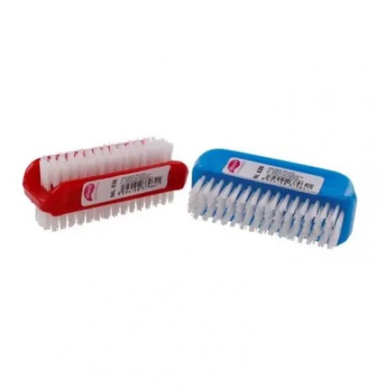 Perie Pentru Unghii Din Plastic Cu 2 Fete E-konex, Fibre Speciale Pentru Curatarea Reziduurilor Uscate