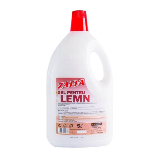 Gel Lichid ZAFFA pentru Suprafete din Lemn, Cantitate 5 L, Solutie pentru Pardoseli din Lemn, Solutie Curatare Pardoseli Lemn, Detergent Lichid pentru Podele, Detergent Lichid pentru Mobila din Lemn