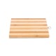 Tocator Lemn Bambus, 30x20 cm, Marimea S, Forma Dreptunghiulara, Culoare Natur, Suport de Lemn pentru Tocat, Tocator pentru Bucatarie, Tocatoare din Lemn, Fund de Lemn pentru Bucatarie, Fund Lemn pentru Taiat Legume, Ustensile pentru Bucatarie