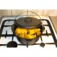 Tuci din Fonta Pura cu Capac, 3.5 Litri, 4.5 Kg, Diametru 25 cm, Culoare Neagra, Tuci pentru Aragaz, Tuci pentru Plita, Tuciuri Gatire Mancare, Tuciuri din Fonta, Tuciuri cu Capac, Tuciuri pentru Mancare, Tuciuri Negre Fonta