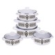 Set 5 Oale Emailate Capac, Diametre 16-24 cm, 3.3 Kg, Culoare Alba, Oale Email, Set de Oale, Set Oale, Set 5 Oale, Oale din Email, Oale pentru Gatit, Oale pentru Bucatarie, Vesela Bucatarie, Ustensile pentru Gatit