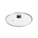 Capac Sticla Termorezistenta, Diametru 26 cm, Maner Plastic, pentru Oale si Tigai, Capace de Sticla pentru Oale si Tigai, Capace din Sticla Termorezistenta, Capace Termorezistente pentru Bucatarie, Vesela Bucatarie, Accesorii pentru Vase