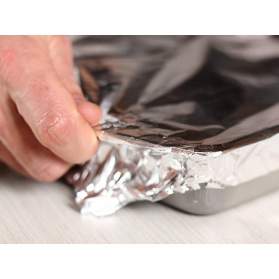 Folie Alimentara Aluminiu OTI Professional, 30cm x 150m, Ambalata in Cutie de Carton, Folie din Aluminiu pentru Alimente, Folii din Aluminiu pentru Alimente, Folii Alimentare din Aluminiu, Folie din Aluminiu