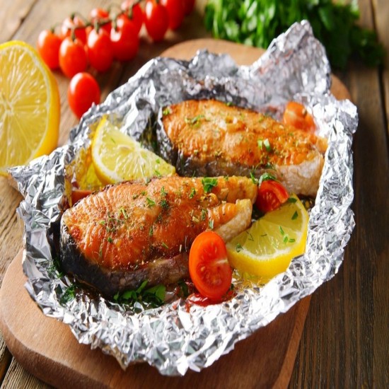 Folie Alimentara Aluminiu OTI Professional, 30cm x 150m, Ambalata in Cutie de Carton, Folie din Aluminiu pentru Alimente, Folii din Aluminiu pentru Alimente, Folii Alimentare din Aluminiu, Folie din Aluminiu